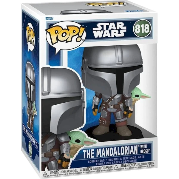 Funko POP! #818 Star Wars: Mandalorian - The Mandalorian with Grogu - Funko POP! - Obrázek c07abff4943c4288a425878ed52089a0