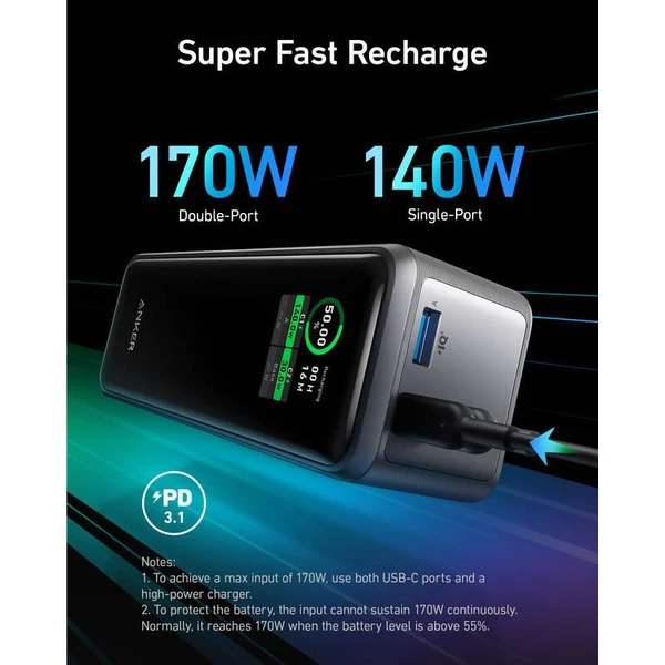 Anker powerbanka Prime 27650mAh, 250W černá - Powerbanky - Obrázek c087abb802eb46cc8eed08a5c22c88cd