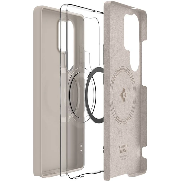 Spigen Silicone Fit MagSafe kryt Samsung Galaxy S25 Ultra přírodní titan - Pouzdra - Obrázek c0addf88d8124b94a738d71f42b5432e