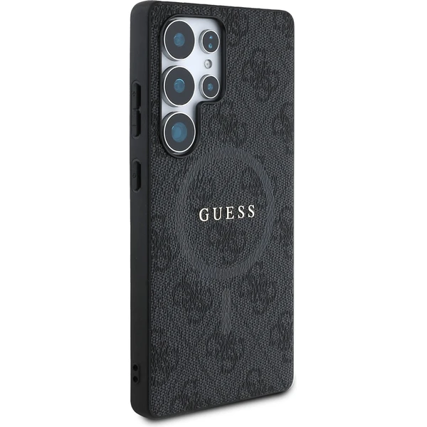 Guess PU Leather 4G Colored Ring MagSafe kryt Samsung Galaxy S25 Ultra černý - Pouzdra - Obrázek c101e4eef83d498a8b8427fb44278a00