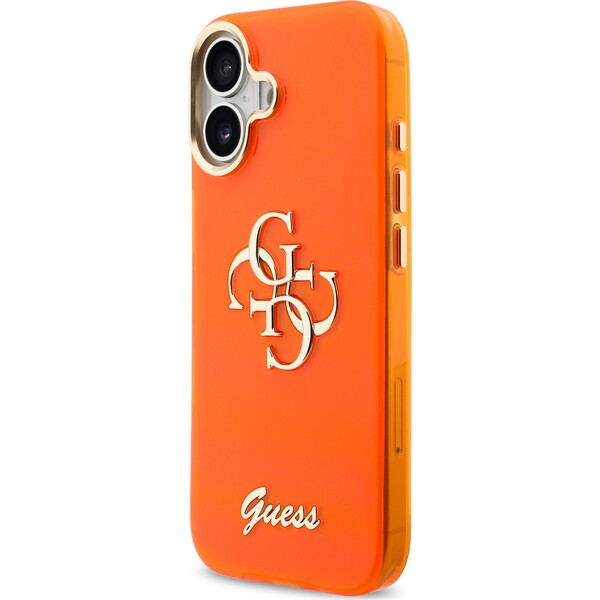 Guess IML 4G Script Metal Logo kryt iPhone 17 oranžový - Pouzdra - Obrázek c10b9b1b4cd14a8d8fb3d41aa1c22d18