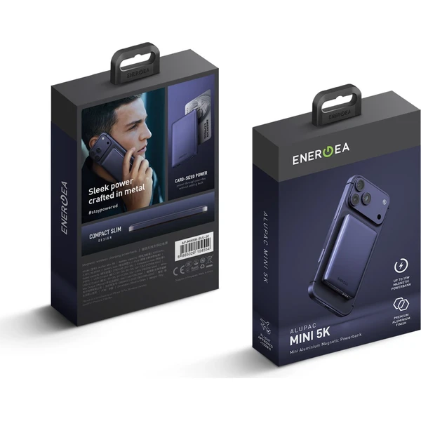 ENERGEA AluPac Mini 5K, MagSafe hliníková powerbanka, 5000mAh, indigově modrá - Powerbanky - Obrázek c10d5c0134a04639ad6367662463f921