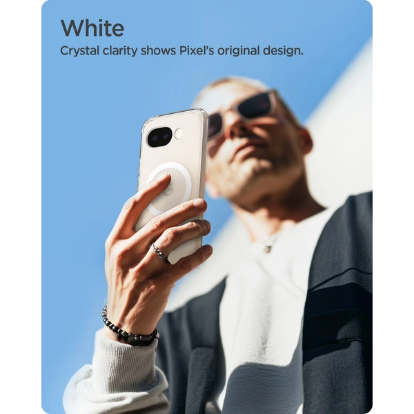 Spigen Ultra Hybrid MagSafe kryt Google Pixel 10a clear white - Pouzdra - Obrázek c12bc850994d43bebbd9f44d8501225e