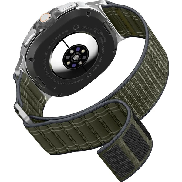 Spigen Fabric Band řemínek (hook-and-loop) Samsung Galaxy Watch8 46/44/40mm zelený - Řemínky - Obrázek c1470a213c174fb4aee41a09432059a0