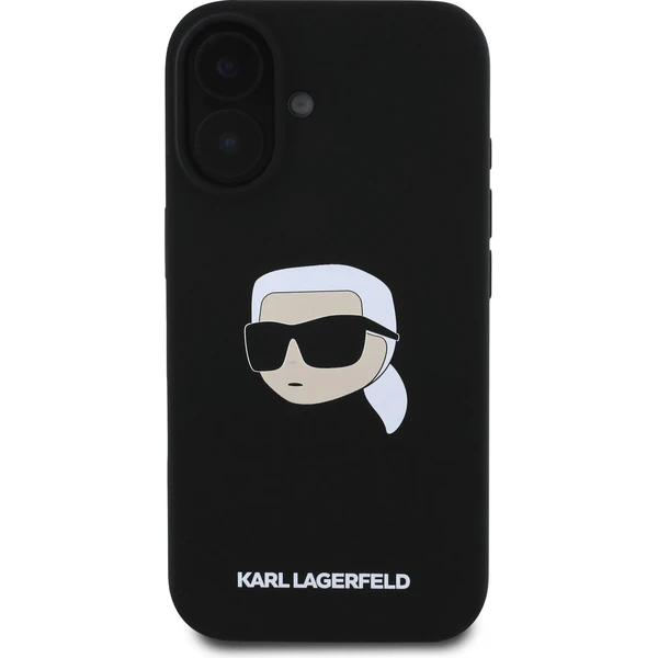 Karl Lagerfeld Liquid Silicone Karl Head MagSafe kryt iPhone 16 černý - Pouzdra - Obrázek c186d16f9dcf4e65b016d4471962b5fc