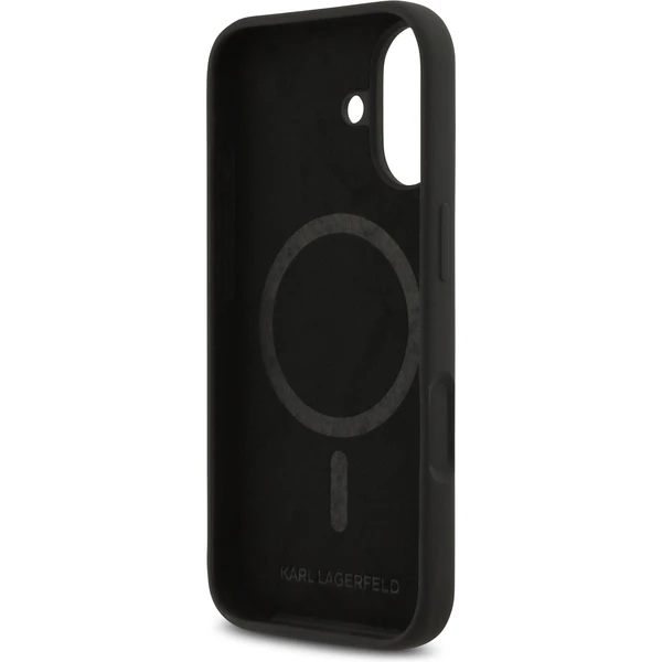 Karl Lagerfeld Liquid Silicone Double Heads MagSafe kryt iPhone 17 černý - Pouzdra - Obrázek c188209238c74be2a6fb890b096b6760