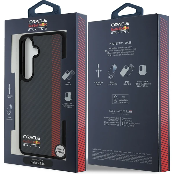 Oracle Red Bull Racing Carbon Powerbar MagSafe kryt Samsung Galaxy S25+ černý - Pouzdra - Obrázek c19d7e386beb4095bb4634484ec0aac2