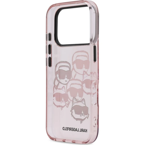 Karl Lagerfeld IML Multi K&CH Heads Zadní Kryt pro iPhone 17 Pro růžový - Pouzdra - Obrázek c1a4b64595a9470ba34704e36cc05bc3