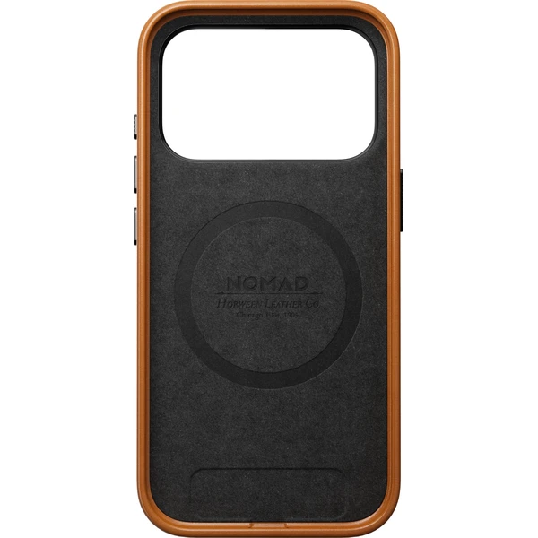 Nomad Traditional Leather (Horween) MagSafe kožený kryt iPhone 17 Pro/18 Pro Saddle - Pouzdra - Obrázek c1aa157b3d47409fa9f46d6c71095bbc