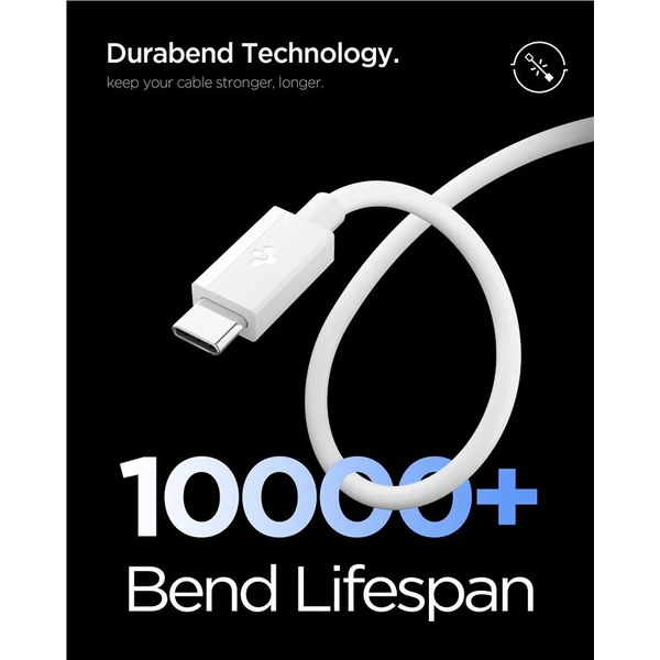 Spigen Essential USB-A/USB-C napájecí kabel 60W 1m bílý - Kabely a redukce - Obrázek c25679f1374c4e7ca9045eb739a9419e