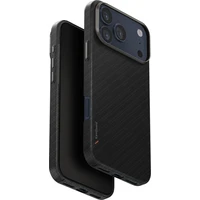 UNIQ Keva Edge MagClick MagSafe kryt iPhone 17 Pro Max Carbon Black - Pouzdra