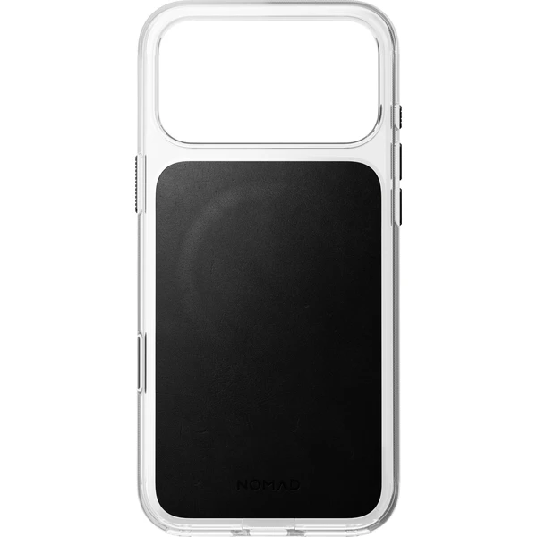 Nomad Clear Leather (Horween) MagSafe kryt iPhone 17 Pro Max/18 Pro Max Black - Pouzdra - Obrázek c278d244cc2140168ab1f14df7e739ed