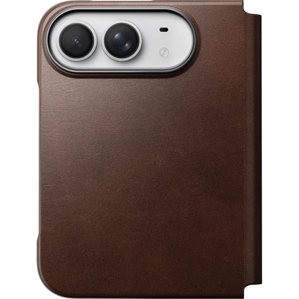 Nomad Traditional Leather Folio (Horween) MagSafe kožené pouzdro iPhone Duo rustikální hnědá - Pouzdra - Obrázek c28b888ba399495690c2d656a1bc8c14