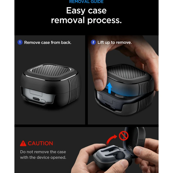 Spigen Rugged Armor pouzdro Samsung Galaxy Buds4 Pro/Buds4, matně černé - Pouzdra - Obrázek c2e294cd16bb439e8df0c24ca47c04be