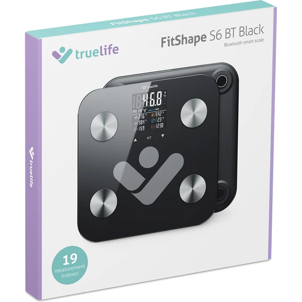 TrueLife FitShape S6 BT chytrá váha černá - Chytré váhy - Obrázek c2f14ee8825e4167a8465bf4f55ed7f4