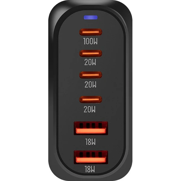 OBAL:ME Terminal GaN Stolní nabíječka 4C2A 100W černá - Nabíječky - Obrázek c2fa4a66d31841098bc8d45a443622db