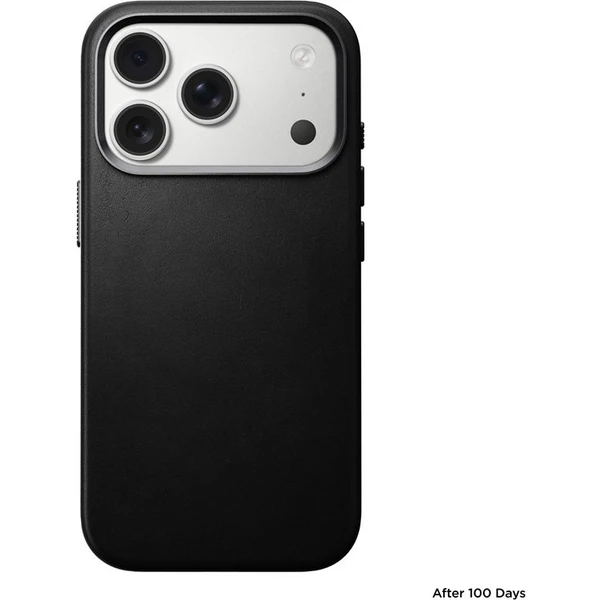 Nomad Traditional Leather Case MagSafe kožený kryt iPhone 17 Pro Black - Pouzdra - Obrázek c34ec48ac1ec49169fe6dce73f1fe723