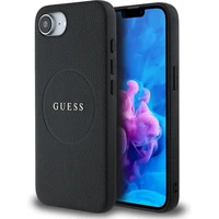 Guess PU Grained Classic Logo MagSafe kryt iPhone 17e/16e černý - Pouzdra