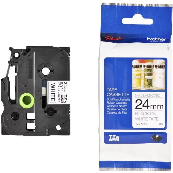Brother TZe-251 páska černá na bílém 24 mm - Pásky pro štítkovače - Obrázek c3ad6c8523484540afc0bdb212e15928