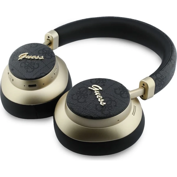 Guess PU 4G Gold Script Metal Logo ENC bezdrátová sluchátka černá - Sluchátka - Obrázek c3b16be382764d25bb205bd128bbcac9