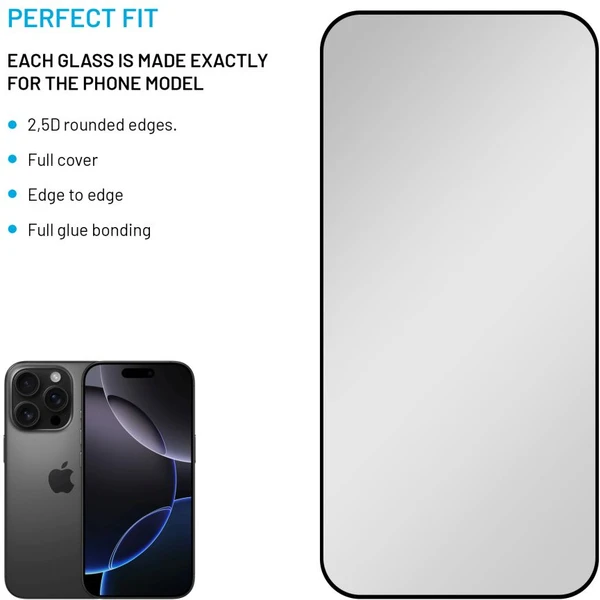 FIXED Privacy Full-Cover tvrzené sklo Apple iPhone 16 Pro Max černé - Ochranné folie a skla - Obrázek c3b59d31be7c4bc98811ee10fa2c8c40