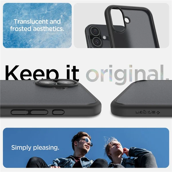 Spigen Ultra Hybrid kryt iPhone 16 frost black - Pouzdra - Obrázek c3b7c53de3be4955b44473a2e910a79f