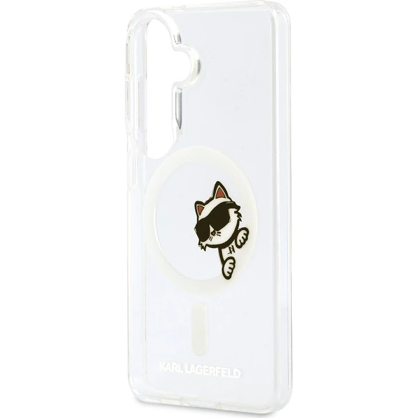 Karl Lagerfeld IML Choupette Peekaboo Logo Magnetic kryt Samsung Galaxy S26+ čirý - Pouzdra - Obrázek c3c3d5b91f8e42daa198a771f032f492