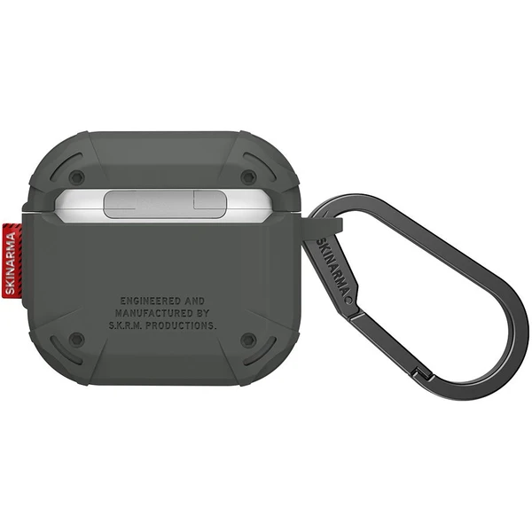 SKINARMA Mecha CE pouzdro pro AirPods 4 olivově zelené - Pouzdra - Obrázek c3d31e8a9a4a4274a7548b9ad9838f88