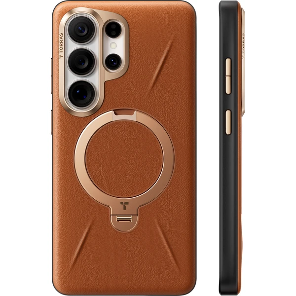 Torras Ostand Q3 VegSkin MagSafe kryt Samsung Galaxy S26 Ultra amber brown - Pouzdra - Obrázek c3e2754c6f964336a454f65a290f4a14