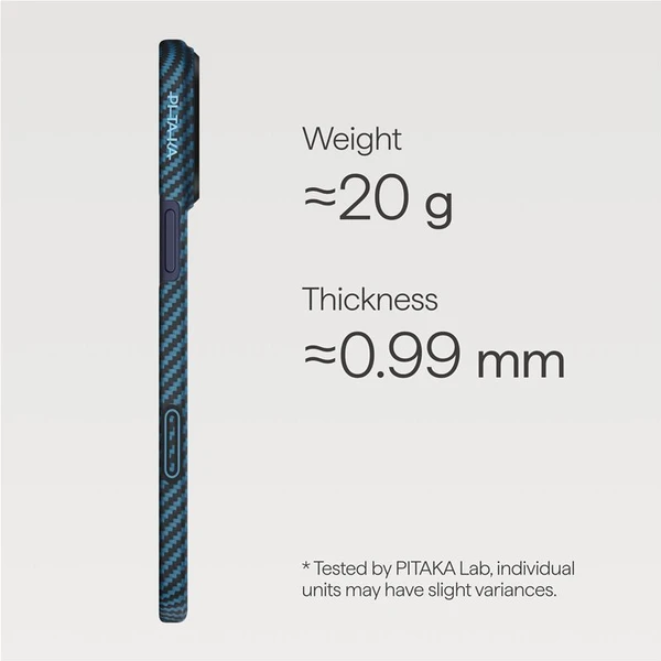 Pitaka Ultra-Slim Case MagSafe kryt iPhone 17 Pro Max Blue/Grey - Pouzdra - Obrázek c3eb085dbe0144f5b8181931106e9be1