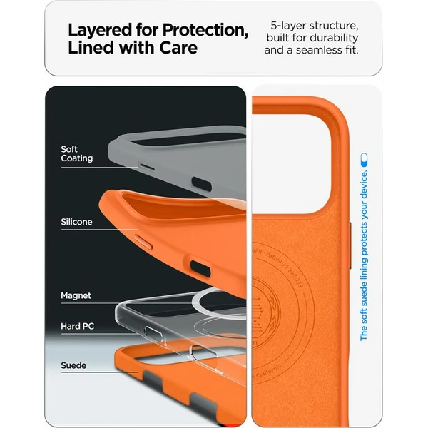 Spigen Silicone Fit MagSafe kryt iPhone 17 Pro Max cosmic orange - Pouzdra - Obrázek c3f66ba3673a44e68cb44a0f2379255a