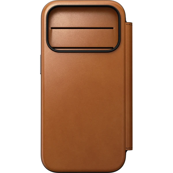 Nomad Modern Leather Folio (Horween) MagSafe kožené pouzdro iPhone 18 Pro Saddle - Pouzdra - Obrázek c4120214edb54dd281c602a79dec2c56
