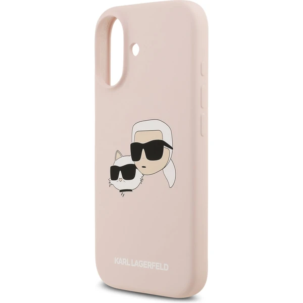 Karl Lagerfeld Liquid Silicone Double Heads MagSafe kryt iPhone 17 růžový - Pouzdra - Obrázek c4736e5539e94990810488bcf883c472