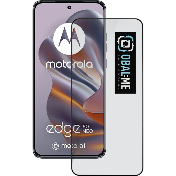 OBAL:ME 5D tvrzené sklo Motorola Edge 50 Neo černé