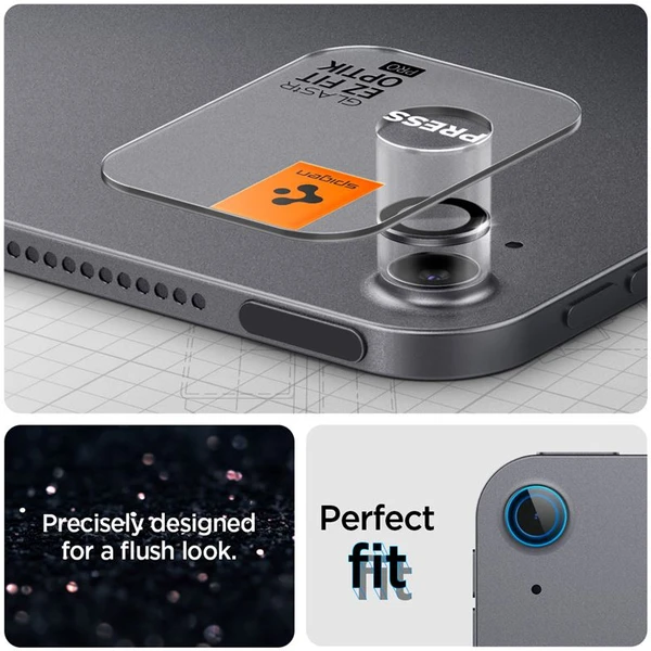 Spigen Glass tR EZ Fit Optik Pro sklo na fotoaparát iPad Air 13"/ iPad Air 11" (2024-2026) šedé - Ochranné folie a skla - Obrázek c4874bb4d85946f68e4b64c65ddfb45e