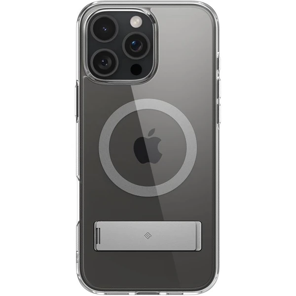 Spigen Caseology Capella MagSafe Kickstand kryt iPhone 16 Pro clear gray - Pouzdra - Obrázek c488d73c8f1449b9b366197da6a01d58