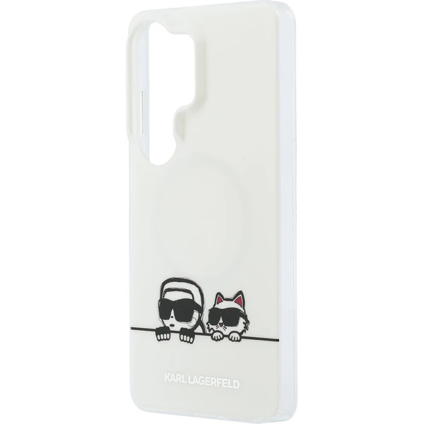 Karl Lagerfeld IML K&CH Peekaboo Logo Magnetic kryt Samsung Galaxy S26 Ultra bílý - Pouzdra - Obrázek c48c571e6f4547d884a5a386b3af0f43