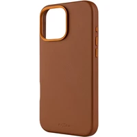 FIXED MagLeather kožený kryt s MagSafe Apple iPhone 16 Pro Max hnědý - Pouzdra