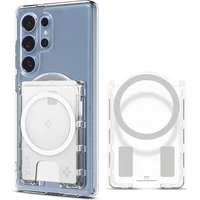 Spigen Ultra Hybrid Wallet MagSafe+ peněženka Samsung Galaxy S25 Series čirá - Peněženky