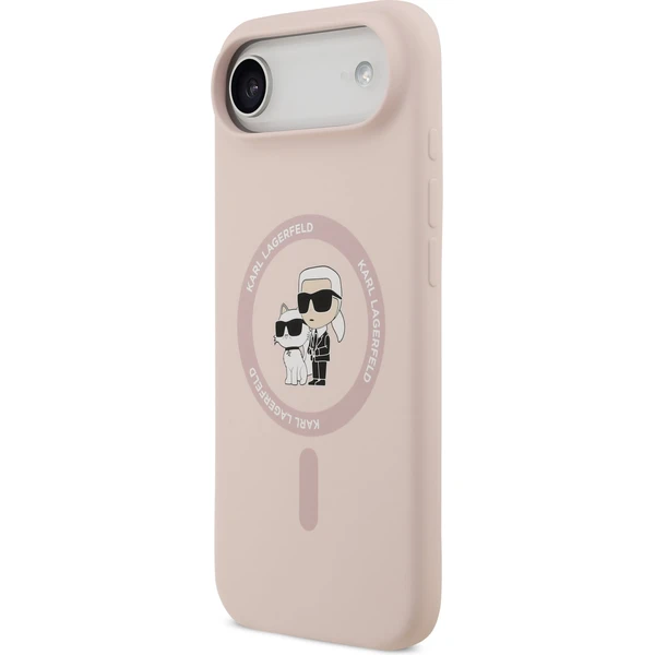 Karl Lagerfeld Liquid Silicone Karl and Choupette MagSafe kryt iPhone Air růžový - Pouzdra - Obrázek c4a3fca0da164b9896a465fece38bcaa