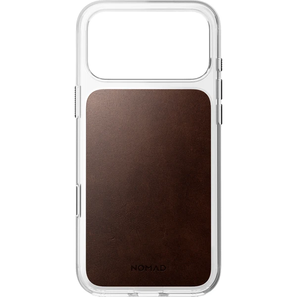 Nomad Clear Leather (Horween) MagSafe kryt iPhone 18 Pro Max Rustic Brown - Pouzdra - Obrázek c4ab2d56624346508c9e0ac961cdc9d6