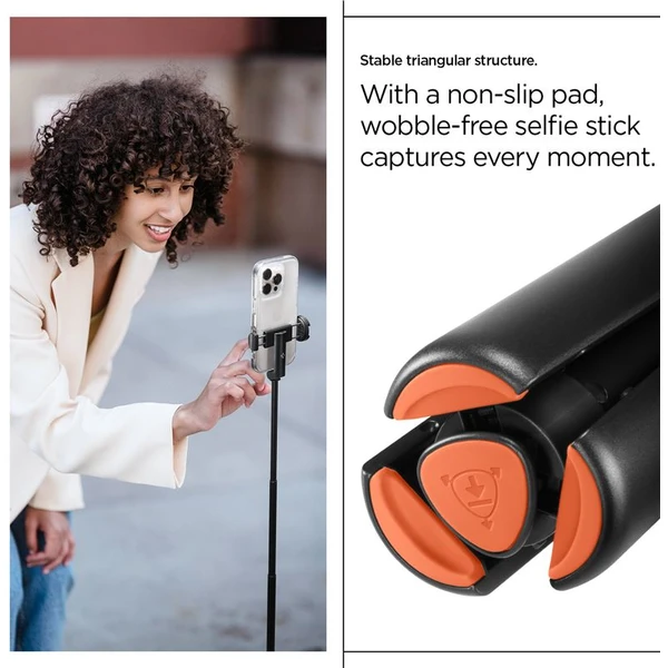 Spigen Tripod Selfie Stick Auto-Open držák na selfie černý - Držáky - Obrázek c4c83d2217024e6a9e0e7764a16a955e