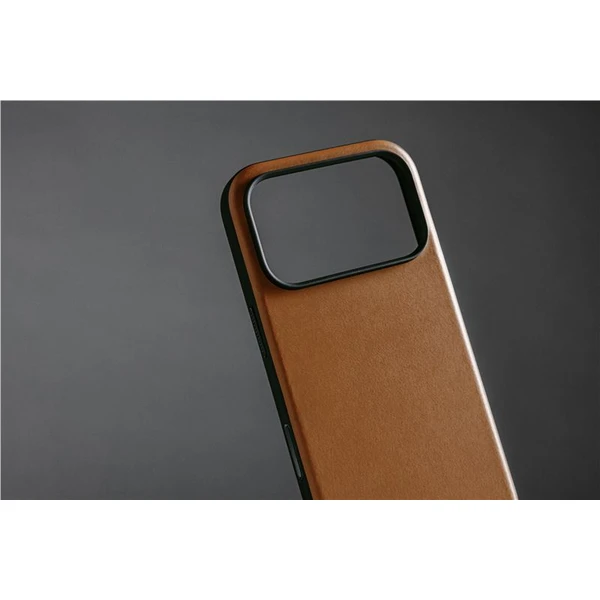 Nomad Modern Leather Case MagSafe kožený kryt iPhone 17 Pro English Tan - Pouzdra - Obrázek c4ef585857e240d2881d8720a9f1730a