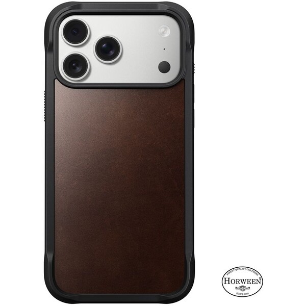 Nomad Rugged Leather Case (Horween) MagSafe kožený kryt iPhone 17 Pro Max Rustic Brown