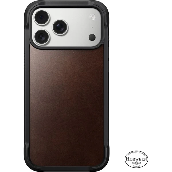 Nomad Rugged Leather Case (Horween) MagSafe kožený kryt iPhone 17 Pro Max Rustic Brown - Pouzdra - Obrázek c50b1eff05704f4ab90724b0b6467f91