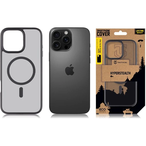 Tactical MagForce Hyperstealth Kryt pro iPhone 16 Pro Max Asphalt - Pouzdra - Obrázek c50ca6b3d7ab4fe783152fad734bbd14
