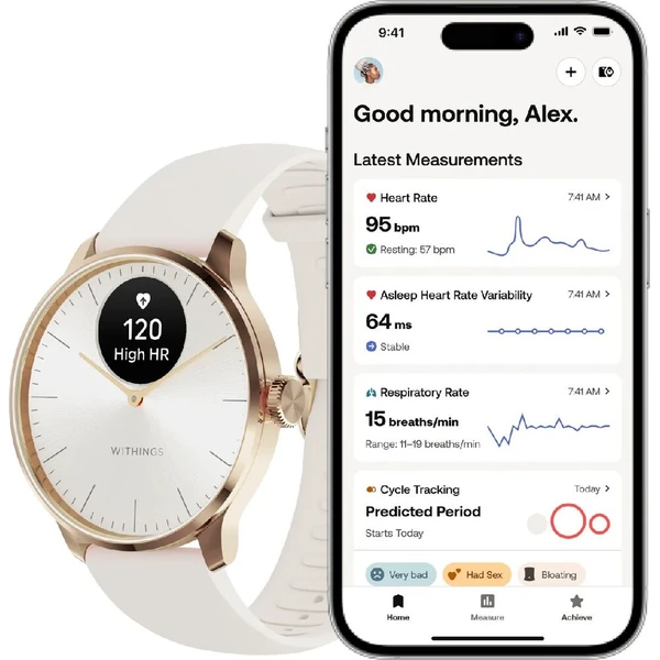Withings ScanWatch Light 37mm Sand (Další) - Chytré hodinky - Obrázek c50d3f59005a421cbc579924b4cd0198