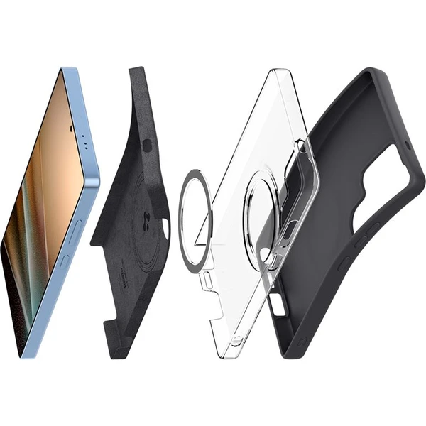 Spigen Silicone Fit MagSafe kryt Samsung Galaxy S25 Ultra černý - Pouzdra - Obrázek c5382ebc9c1a4cfab14edda492195926