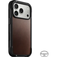 Nomad Rugged Leather Case (Horween) MagSafe kožený kryt iPhone 17 Pro Rustic Brown - Pouzdra