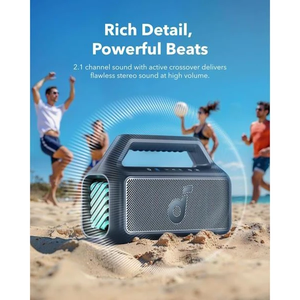 Anker Soundcore Boom 2 bezdrátový reproduktor modrý - Reproduktory - Obrázek c5a6ed8bd8cf4b2499f5a9bf435ff2c6